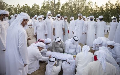 بالصور.. مراسم صلاة الجنازة ودفن الشيخ خليفة بن زايد