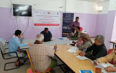 مؤسسة تمدين شباب قسم المياه تعقد أجتماع تشاوري مع السلطة المحلية خنفر ومكتب الزراعة والمياه في المديرية