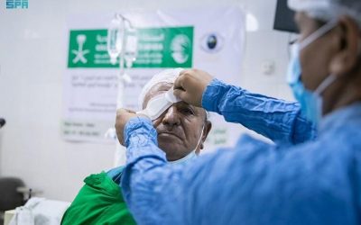 سلمان للإغاثة” يدشن المشروع الطبي التطوعي لمكافحة العمى في المكلا