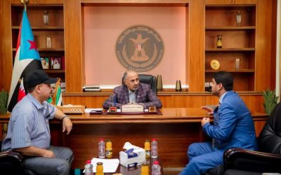 الرئيس الزُبيدي يلتقي المدير التنفيذي لشركة النفط