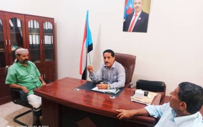رئيس انتقالي أبين يلتقي بقادات وأركان كتائب اللواء الثامن صاعقه