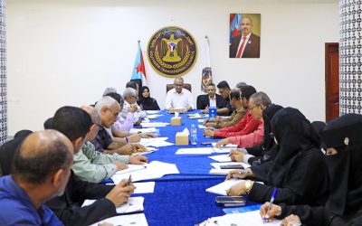 الأمانة العامة تناقش تحضيرات فعالية الذكرى الخامسة لمناسبتي إعلان عدن التاريخي وتأسيس المجلس الانتقالي الجنوبي
