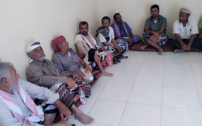 رئيس انتقالي لودر يزور عضو إنتقالي أبين المناضل حسين امثني ويطمئن على صحته..