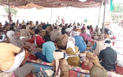 قيادة حزام دلتا أبين تشارك في صلح قبلي بين قبائل السادة والمراقشة والثابتي الكلدي