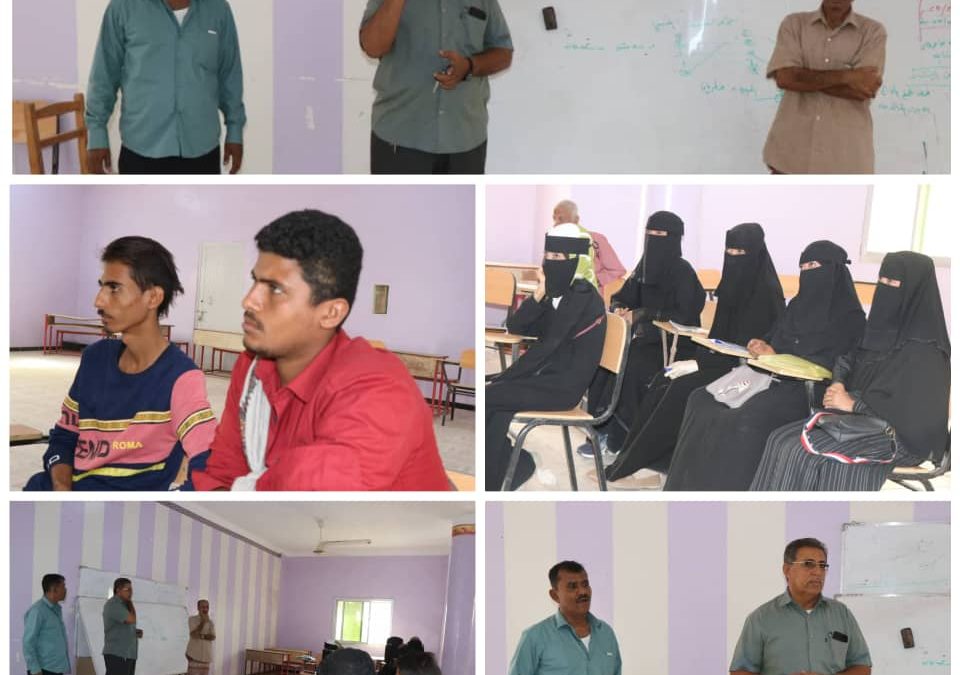 مدير عام التعليم الفني بابين ( المهندس الجحيني ) يتفقد سير العمليه التعليمية بالمعهد الزراعي بجعار ابين