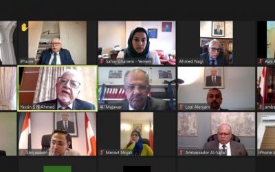 وزير الدولة محافظ العاصمة عدن يحيط رؤساء البعثات الدبلوماسية في اروربا بالأوضاع الخدمية والأمنية في عدن