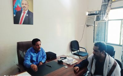 الشقي يلتقي مدير عام خنفر ويناقش معه عدد من القضايا الخدمية التي تهم المواطنين في المديرية