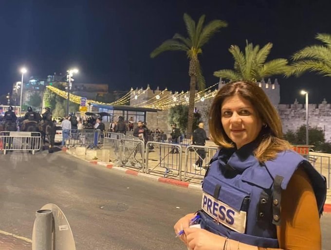 أستشهاد مراسلة قناة الجزيرة شيرين أبوعاقلة برصاص جيش الاحتلال الصهيوني