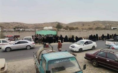 أمرأة تموت دهسا تحت عجلات طقم حوثي في البيضاء
