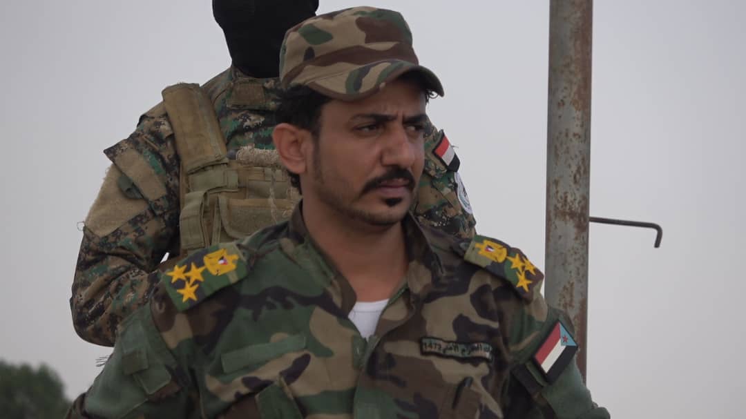 قائد حزام محافظة لحج لدى إدانته العملية الإرهابية التي أستهدفت اللواء السيد  كلنا مشاريع شهادة من أجل أمن واستقرار الوطن