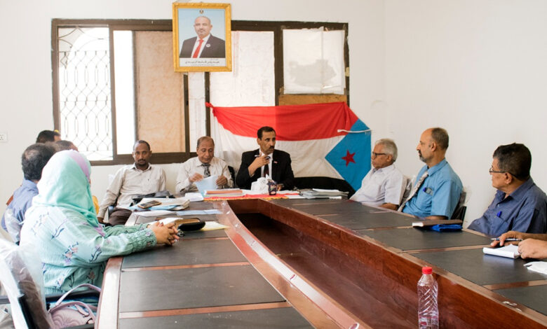 الدائرة التنظيمية تطلع على نشاط منسقية المجلس الانتقالي الجنوبي في جامعة عدن