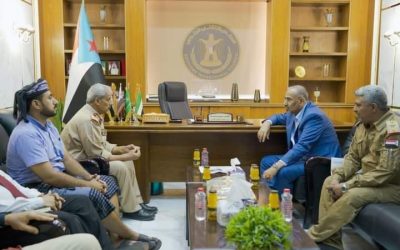 الرئيس القائد عيدروس الزُبيدي يطّلع من اللواء التركي على مستجدات الأوضاع بمحافظة لحج