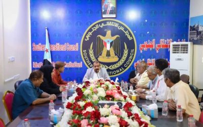 اللواء بن بريك يلتقي لجنة متابعة تحقيق التوافق الوطني الجنوبي