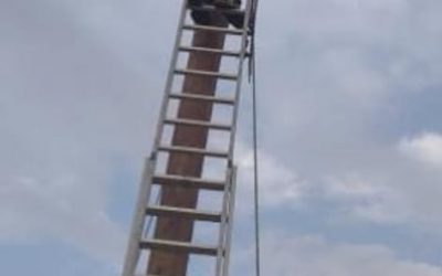 كهرباء أبين قسم الصيانة يقوم بإصلاح محول منطقة الحصن وحملة العشوائي متواصلة