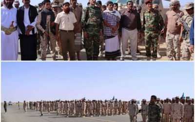 رئيس أنتقالي شبوة لدى زيارته للواء الخامس دفاع شبوة.. “نرى في وجوهكم دولة الجنوب القادمة التي ستبنى بسواعدكم وبتضحياتكم واستبسالكم”
