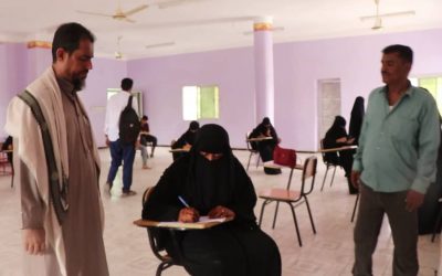 اليوسفي  يتفقد سير الاختبارات العملية بالمعهد التقني الزراعي جعار بأبين*