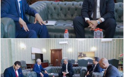 الرئيس الزُبيدي يلتقي رئيس اللجنة العسكرية والأمنية العُليا اللواء هيثم قاسم طاهر
