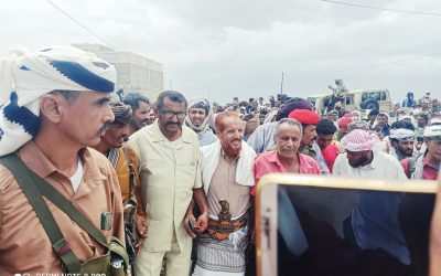 بمشاركة قيادة انتقالي أبين .  صلح قبلي يتكلل بالنجاح بين قبائل المراقشة وقبائل حرير بالضالع