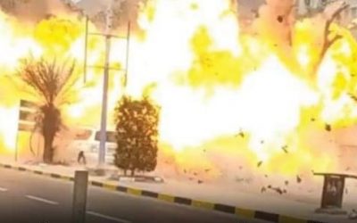 شاهد.. لقطات تفجير المعلا من هاتف الإرهابي المنفذ للجريمة(فيديو)