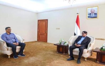 النائب البحسني يبحث مع المحافظ لملس أوضاع العاصمة عدن