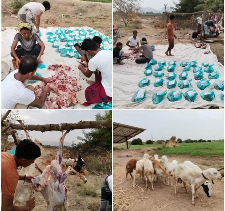 مبادرة عطايا الخير الاسترالية (سيدني) تستهدف ٧٠ أسرة  في مديرية خنفر بلحوم الأضاحي