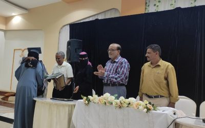 بحضور بالليل واليوسفي …حفل تكريمي لطلاب المستوى الرابع لقسم الرياضيات بكلية التربية زنجبار بجامعة أبين