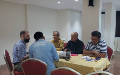 وقف الحرب والهدنة  والقضية الجنوبية في جلسة مباحثات  بين قيادة الاشتراكي والمعهد الأوربي للسلام