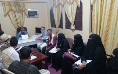 مدير عام خنفر “اليوسفي”  يلتقي رؤساء مجموعات مشروع إشراك الشباب في حل النزاعات