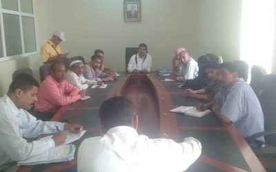 اجتماع بأبين   يشدد على ضرورة   توفير الخدمات خلال إجازة عيد الأضحى المبارك