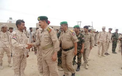 في زيارة عيدية… العقيد عطوه يطلع على جاهزية اللواء الرابع مشاة وعدد من الوحدات العسكرية بمحور أبين