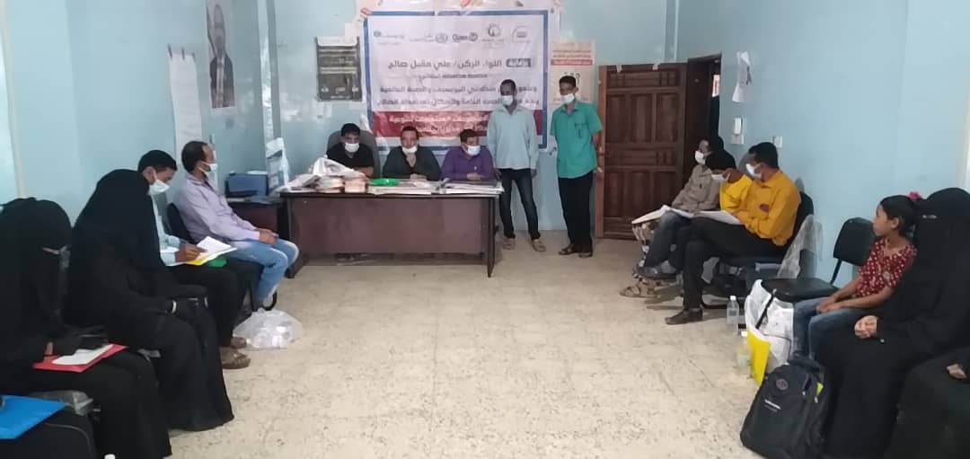 بحضور مدير مكتب الصحة بالمحافظة مكتب الصحة بالازارق   ينفذ برنامج تدريب المتطوعات للتوعية حول كوفيد – 19