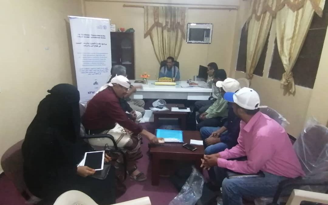 مدير عام مديرية خنفر “اليوسفي” يلتقي بفريق مؤسسة التنوير للتنمية ومناقشة التدخل في مجال الري والزراعة