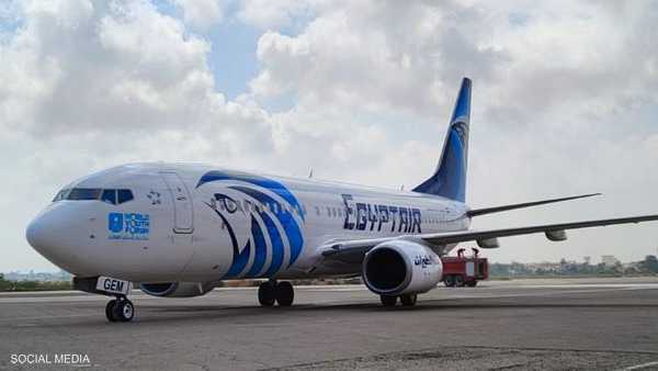 هبوط أول طائرة مصرية في مطار معيتيقة الليبي بعد توقف 8 سنوات