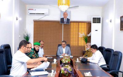 لملس يقر بمنع وتوقيف أي جمعيات وأعمال بسط في أراضي المنطقة الحرة