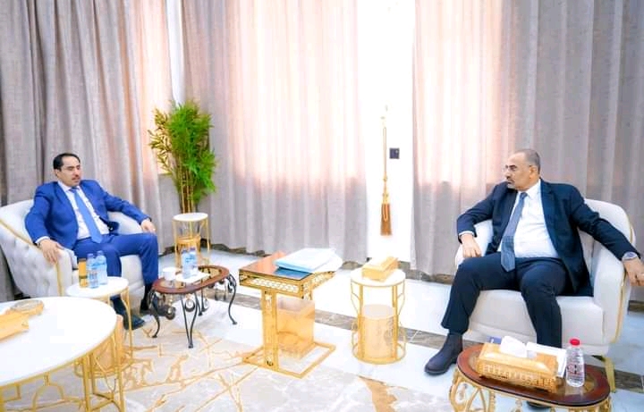 الرئيس الزُبيدي يلتقي وزير الشباب والرياضة وعدد من كودار الوزارة