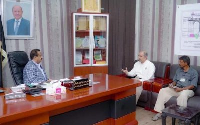 المحافظ بن الوزير يلتقي ممثلي الشركة اليمنية للغاز الطبيعي  لإطلاعهم وطمئنتهم حول تأمين المنشآت والأوضاع العسكرية والأمنية في المحافظة