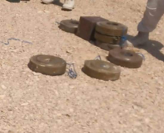 القوات الجنوبية تفكك ألغام مضادة للدبابات في حضرموت