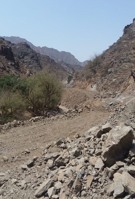 سبعة وأمين يتفقدان اليوم العمل في مقطع الركب/ أمسدارة