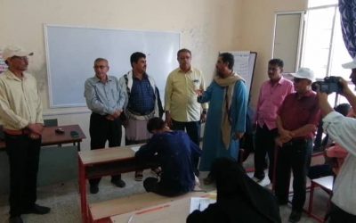 مدير عام خنفر “اليوسفي” يدشن الإختبارات  النهائية للمعهد الفني الكود