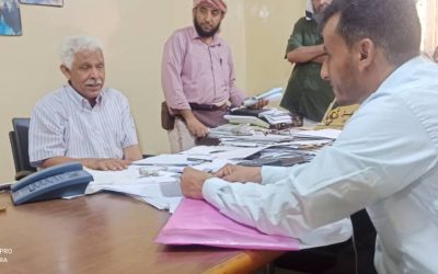 اليوسفي يناقش  ملف كهرباء كلسام سرار مع مدير عام مؤسسة كهرباء أبين