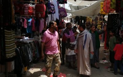 مدير عام مديرية  خنفر “اليوسفي” يقوم بنزول ميداني لسوق جعار