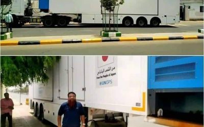 مكتب صحة أبين يتسلم مستشفى ميداني مصغر من وزارة الصحة