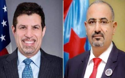 تفاصيل لقاء الرئيس الزُبيدي والسفير الأمريكي عبرالاتصال المرئي اليوم