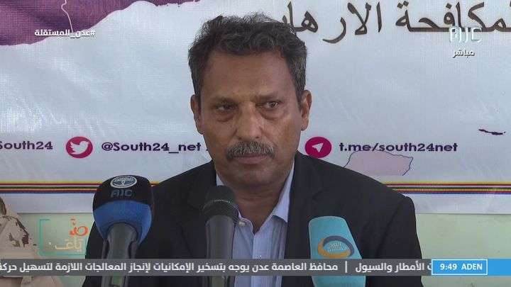 محافظ أبين يدعوا المجتمع الدولي إلى مساندة القوات الجنوبية في مكافحة الإرهاب .