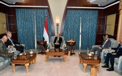 تفاصيل لقاء رئيس مجلس القيادة بالمبعوث الأممي