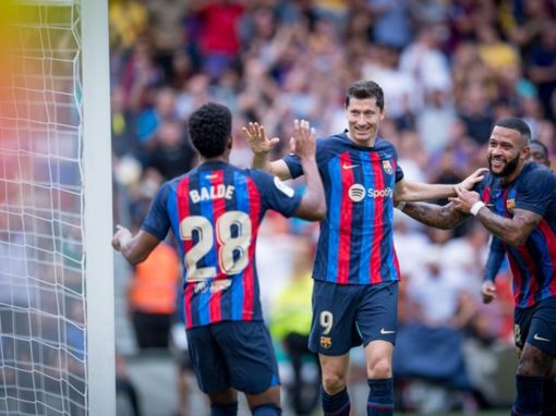 الدوري الاسباني: برشلونة يتخطى التشي بسهولة وليفاندوفسكي يواصل هوايته في هز الشباك