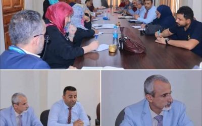 الشبحي والوليدي واجتماع في عدن بين وزارة الصحة و الفريق الاستشاري للمكتب الاقليمي لمنظمة الصحة العالمية