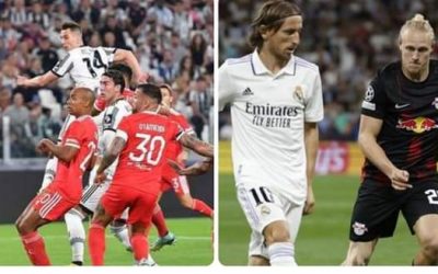 دوري الابطال: ريال مدريد يتخطى لايبزيغ وسقوط يوفنتوس وفوز نابولي وباريس سان جيرمان