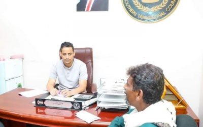 نائب رئيس دائرة الشباب والرياضة في الأمانة العامة للمجلس الانتقالي الجنوبي يلتقي نائب رئيس نادي حسان أبين