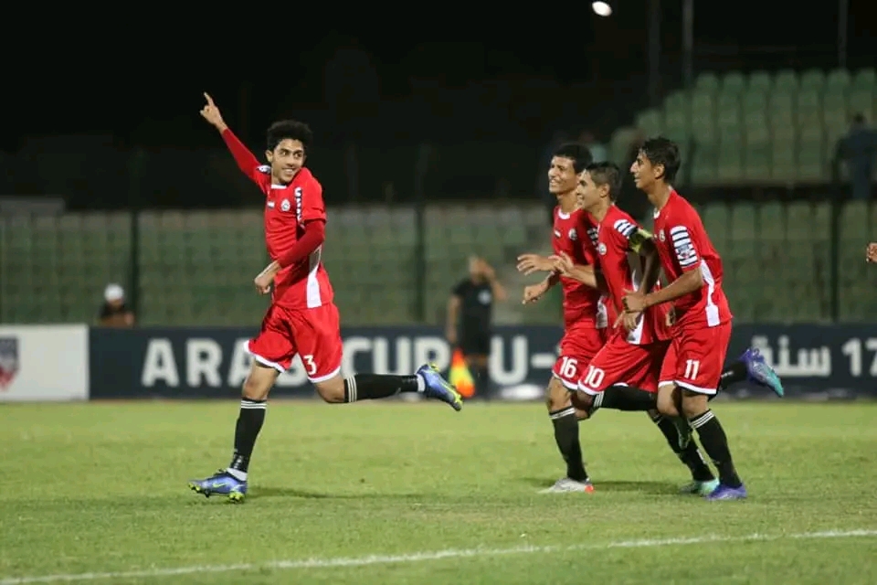 المنتخب الوطني اليمني  للناشئين يفوز على منتخب السودان  ويتأهل للمربع الذهبي  في بطولة كأس العرب